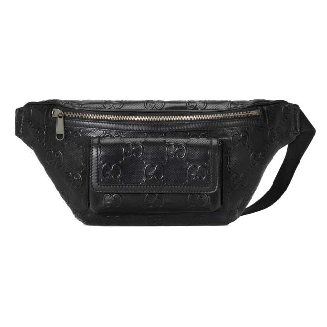 GUCCI GG EMBOSSED BELT BAG 645093 (28*18*8cm) GUCCI GG EMBOSSED BELT BAG 645093 (28*18*8cm)